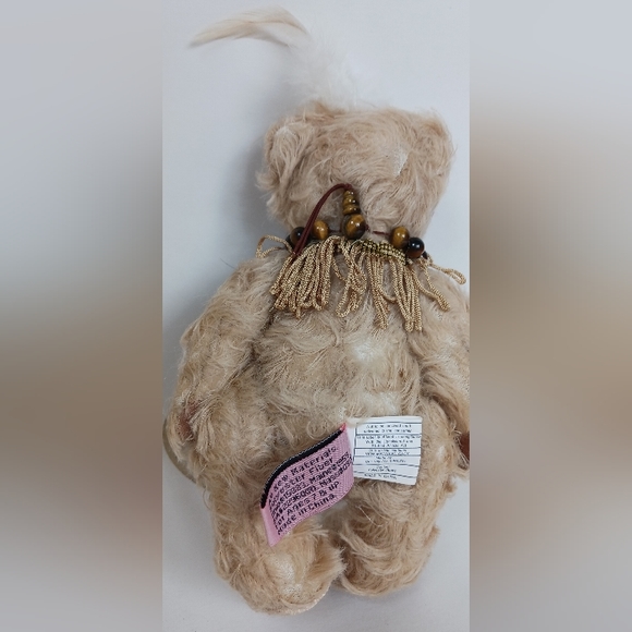 CLOE POWER BEAR OF COURAGE PICKFORD BEARS BRASS BUTTON JOINTED 9" - Picture 6 of 8